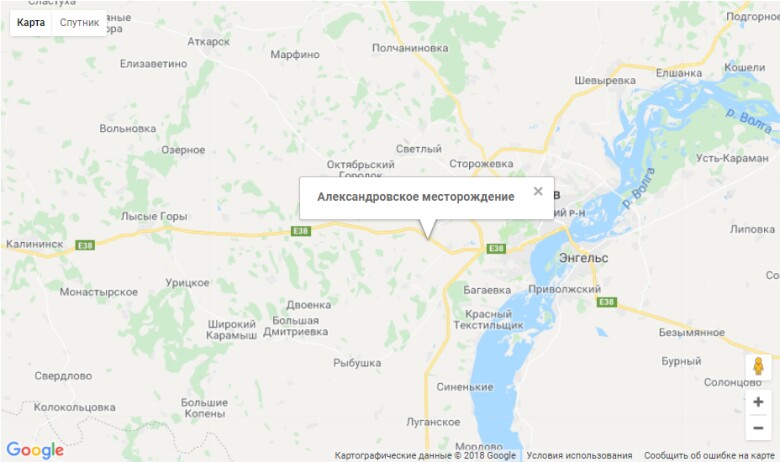 александровское карта
