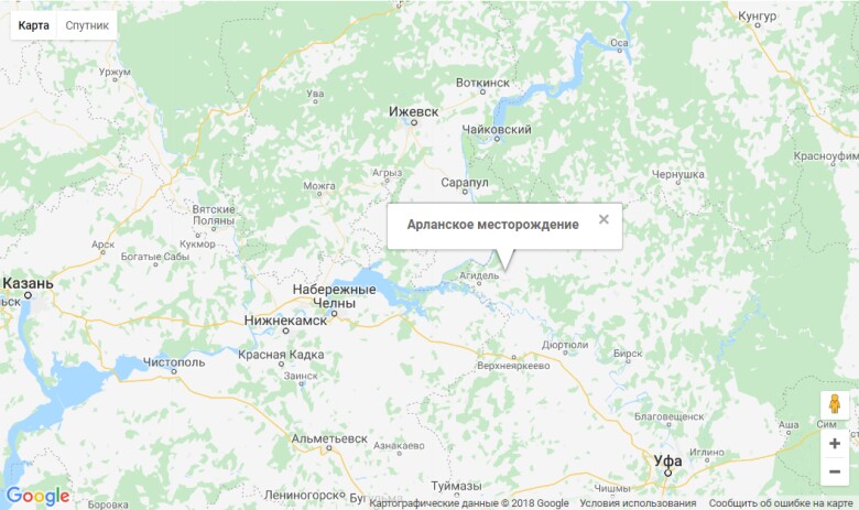 арланское карта