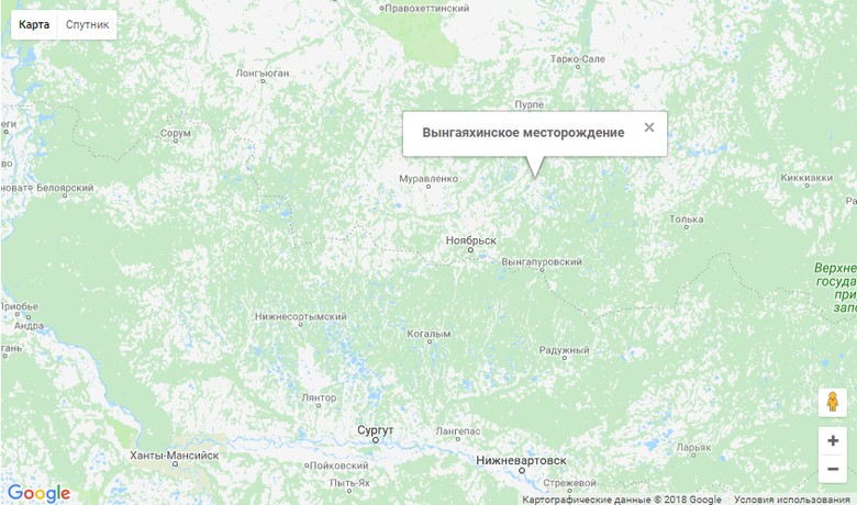 вынгаяхинское карта
