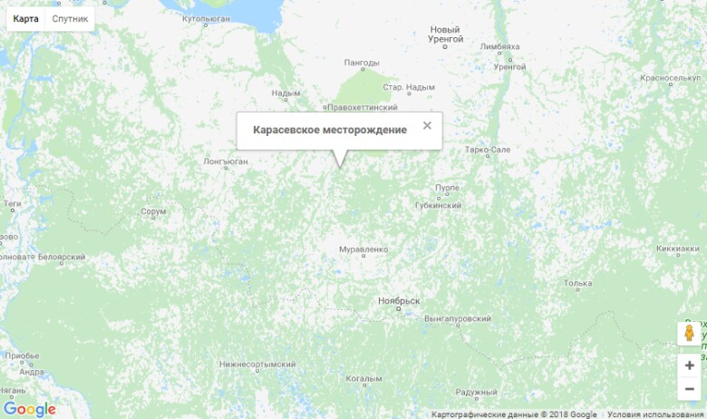 Карасевское карта