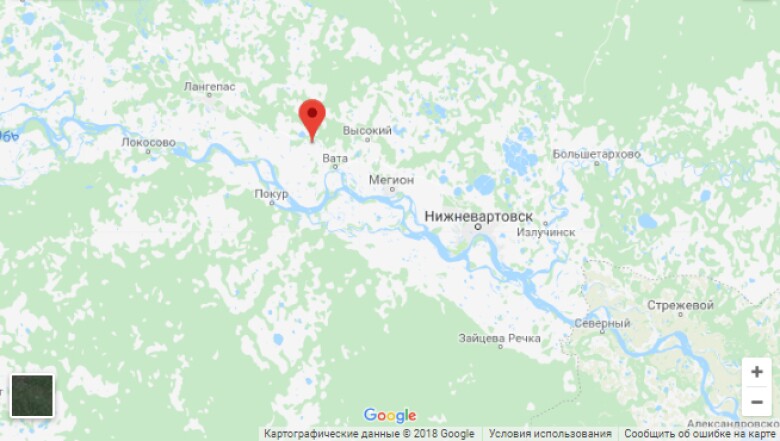 мегионское карта