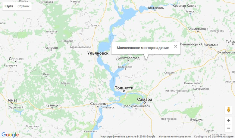 моисеевское карта