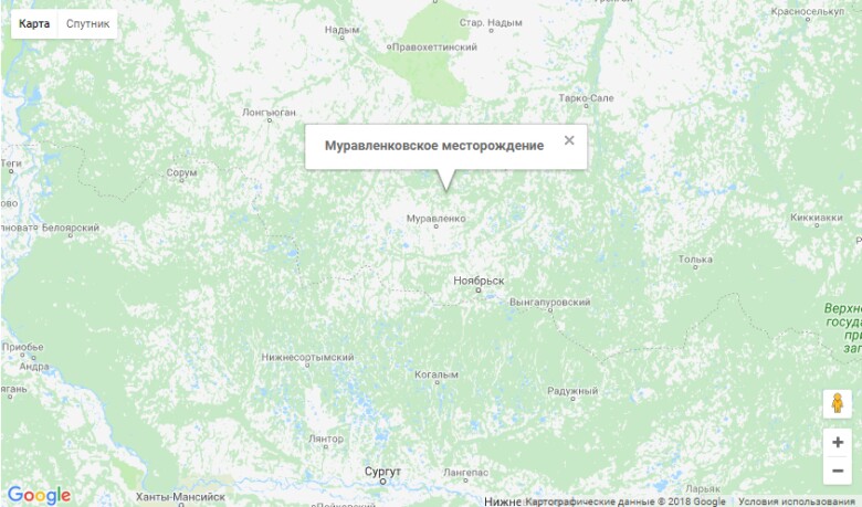 муравленковское карта