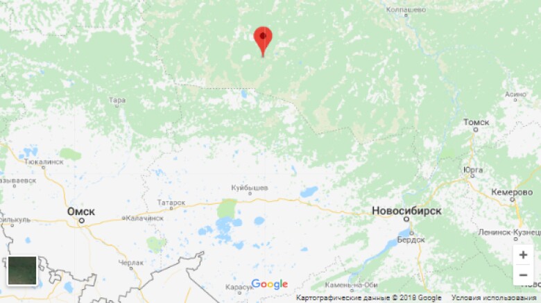 нижнетабаганское карта
