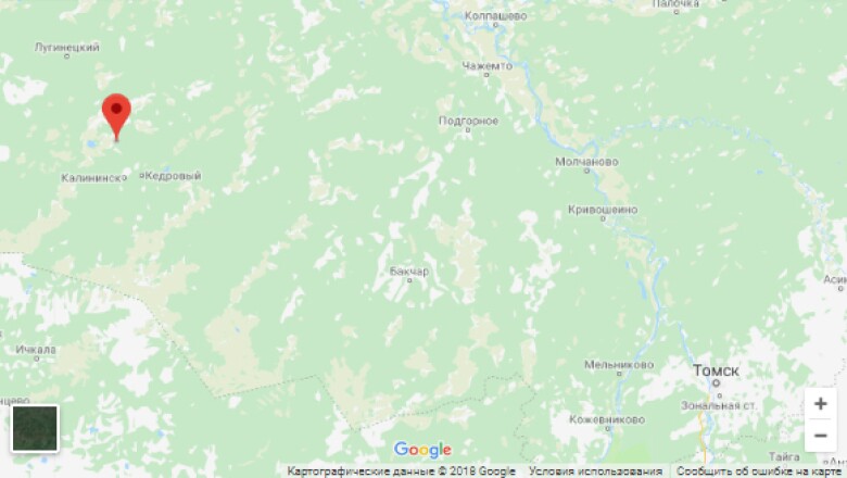 останинское карта