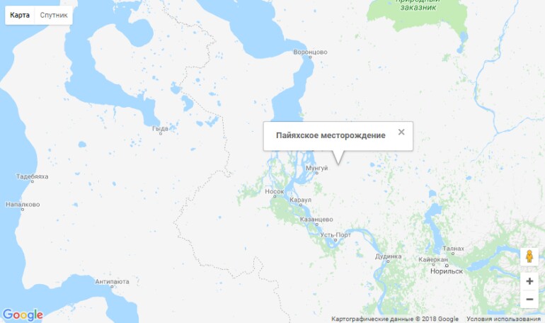 пайяхское карта