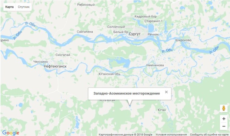 асомкинское карта