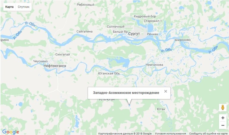 асомкинское карта