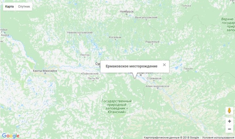 ермаковское карта