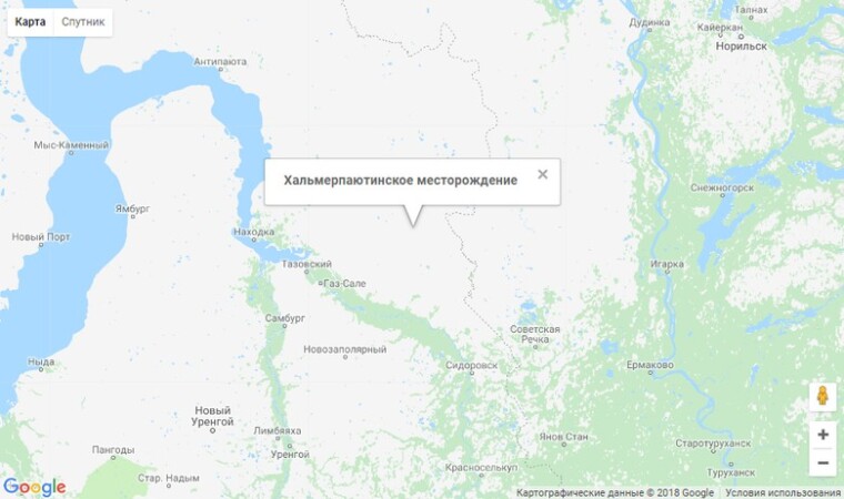 Хальмерпаютинское карта