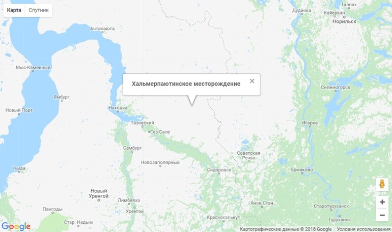 Хальмерпаютинское карта